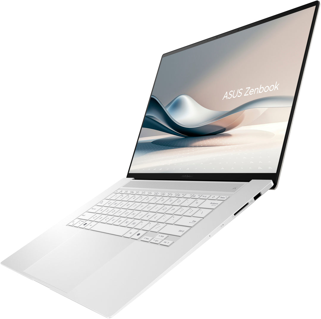 ASUS - Zenbook S 16 16” 3K OLED Touch Screen Laptop, AMD Ryzen AI 9 365 - 24GB Memory - 1TB SSD - Scandinavian White_1