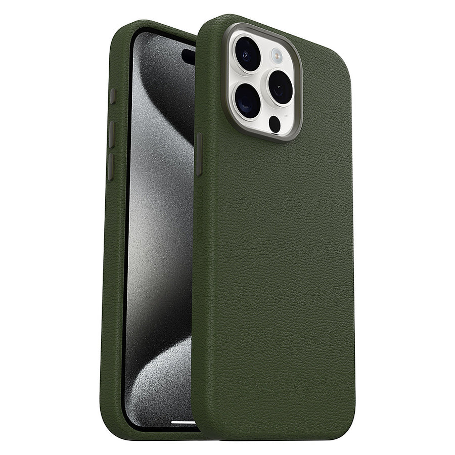 OtterBox - Symmetry Cactus Leather MagSafe Case for Apple iPhone 15 Pro Max - Cactus Grove_0