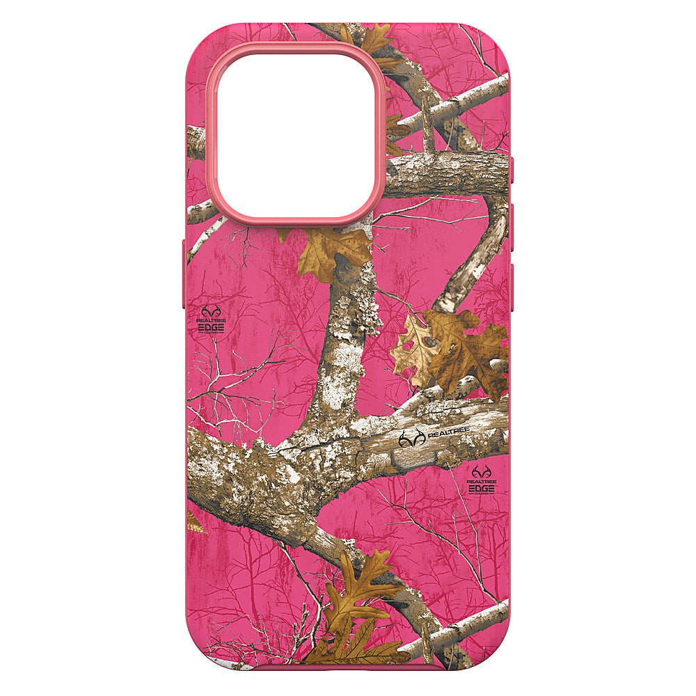 OtterBox - Symmetry for MagSafe Case for Apple iPhone 15 Pro - Realtree Flamingo Pink (Camo Graphic)_3