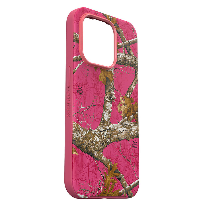 OtterBox - Symmetry for MagSafe Case for Apple iPhone 15 Pro - Realtree Flamingo Pink (Camo Graphic)_4