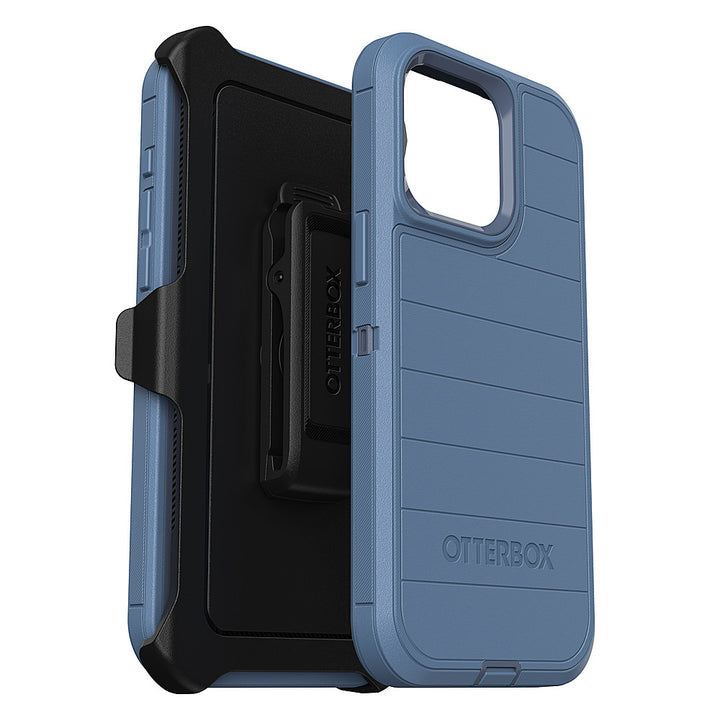OtterBox - Defender Pro Case for Apple iPhone 15 Pro Max - Baby Blue Jeans_0