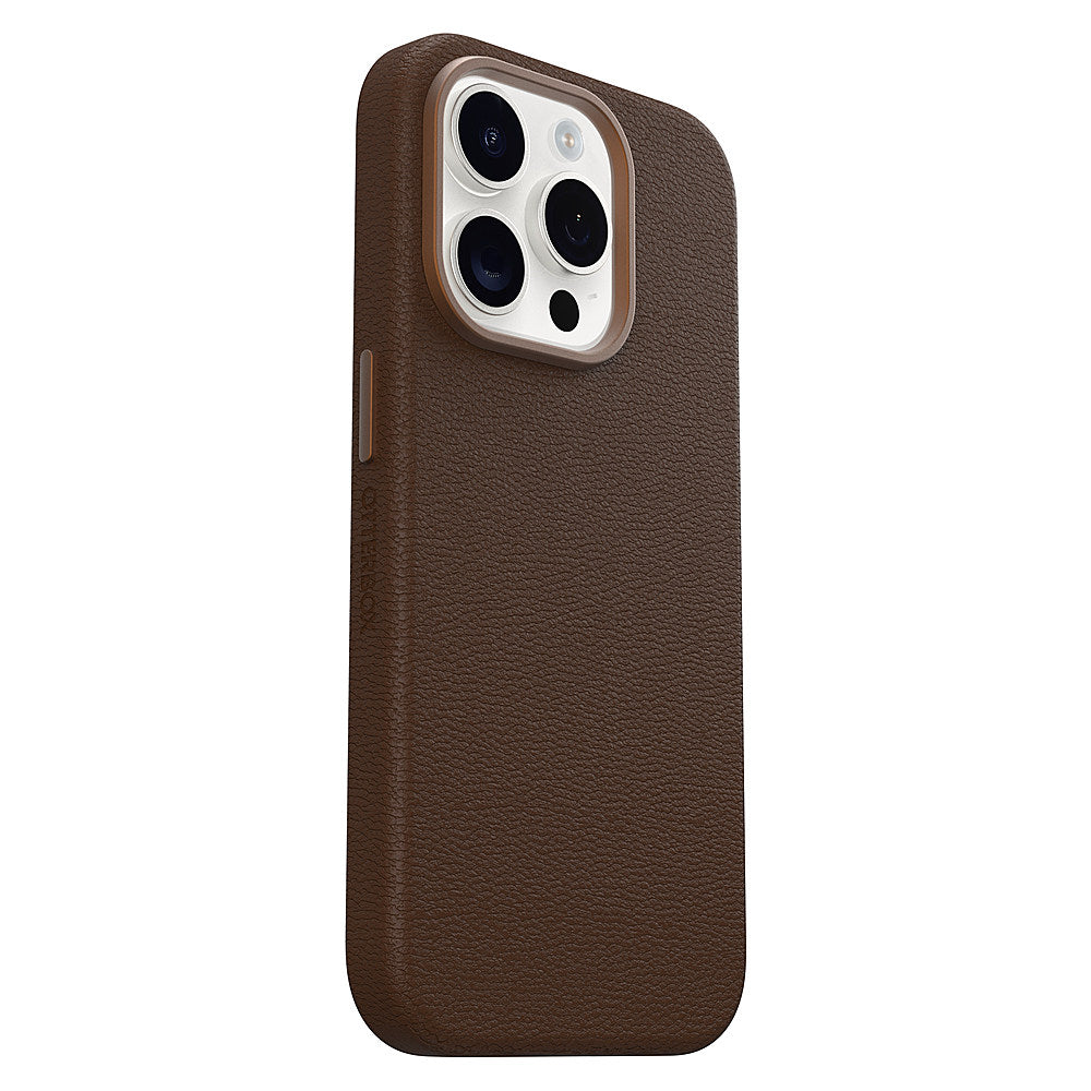 OtterBox - Symmetry Cactus Leather MagSafe Case for Apple iPhone 15 Pro - Rich Adobe_4