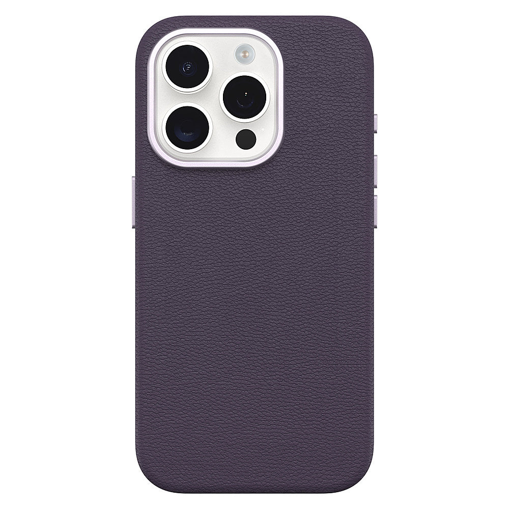 OtterBox - Symmetry Cactus Leather MagSafe Case for Apple iPhone 15 Pro - Plum Luxe_3