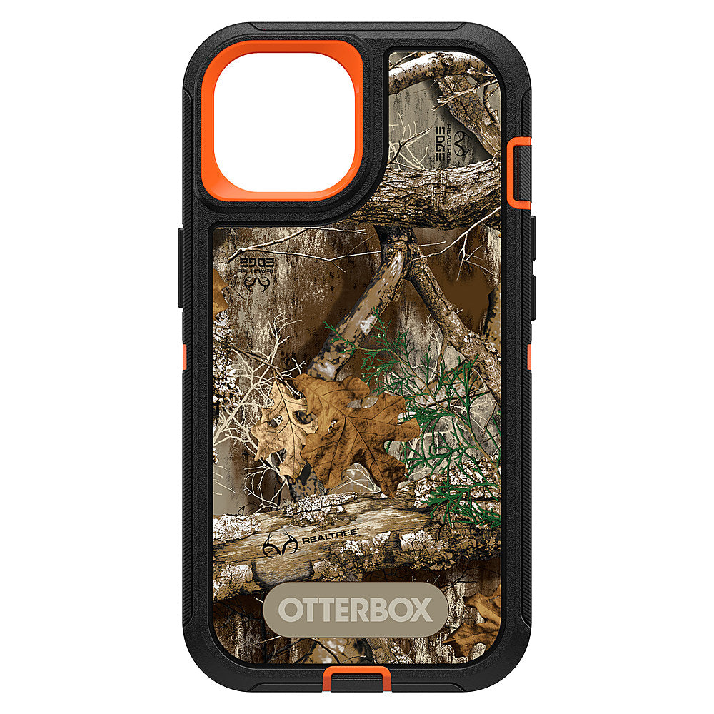 OtterBox - Defender Pro Case for Apple iPhone 15 / iPhone 14 / iPhone 13 - Realtree Blaze Edge (Camo Graphic)_4
