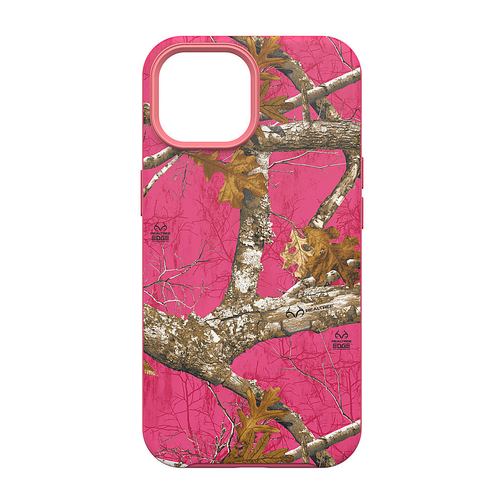 OtterBox - Symmetry MagSafe Case for Apple iPhone 15 / iPhone 14 / iPhone 13 - Realtree Flamingo Pink (Camo Graphic)_2