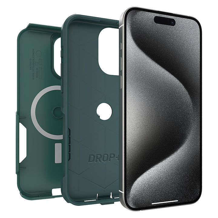 OtterBox - Commuter MagSafe Case for Apple iPhone 15 Pro Max - Get Your Greens_1