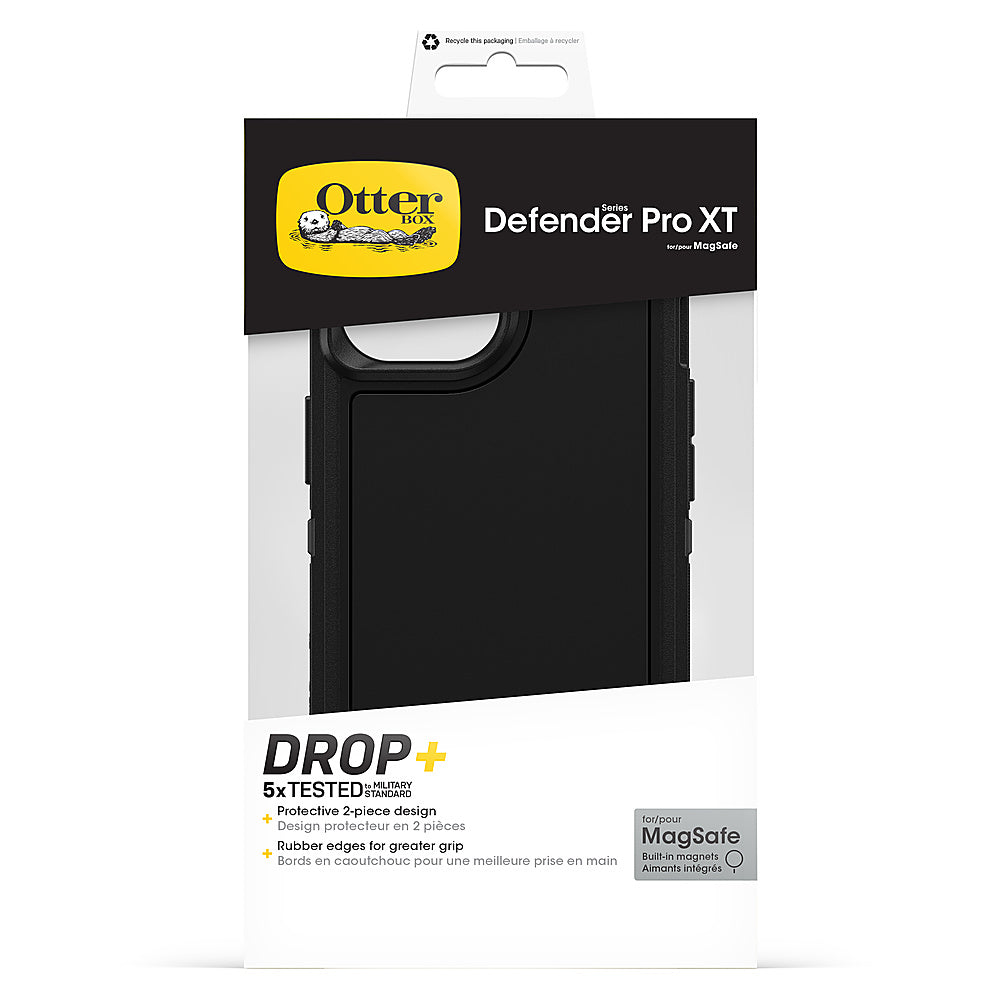 OtterBox - Defender Pro XT MagSafe Case for Apple iPhone 15 / iPhone 14 / iPhone 13 - Black_2
