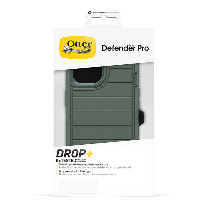 OtterBox - Defender Pro Case for Apple iPhone 15 / iPhone 14 / iPhone 13 - Forest Ranger_1