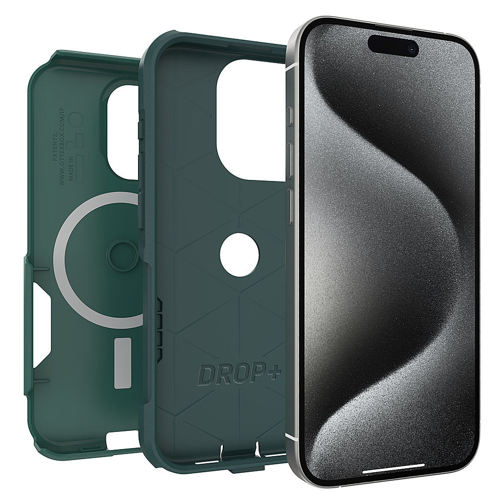 OtterBox - Commuter MagSafe Case for Apple iPhone 15 Pro - Get Your Greens_1