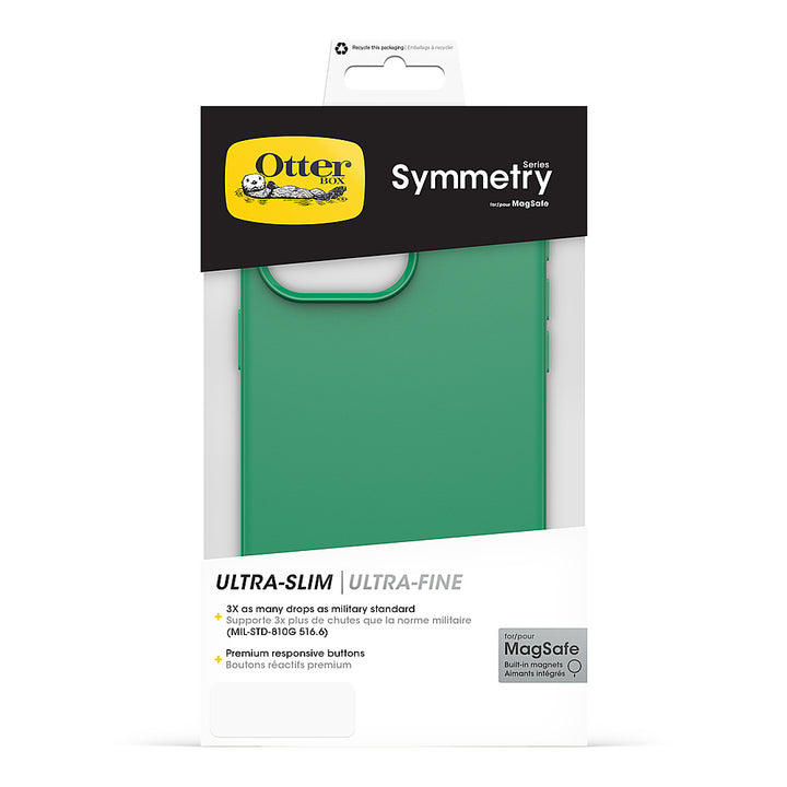 OtterBox - Symmetry for MagSafe Case for Apple iPhone 15 Pro Max - Green Juice_2