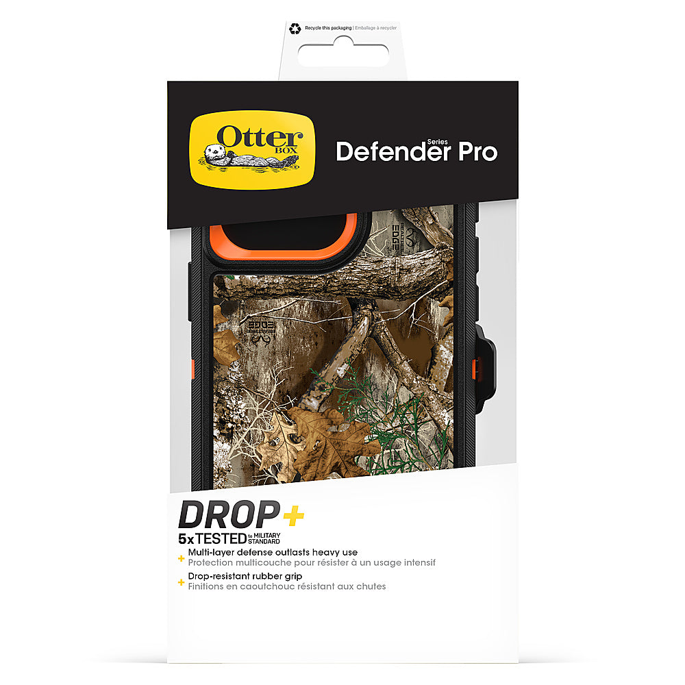 OtterBox - Defender Pro Case for Apple iPhone 15 Pro Max - Realtree Blaze Edge (Camo Graphic)_3