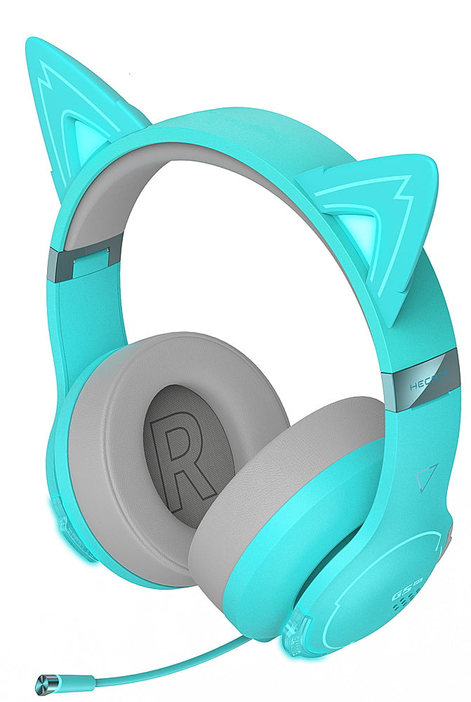 Edifier - G5BT CAT Wireless Gaming Headset w/ Magnetic Cat Ears, 36 Hour Battery Life for Xbox, Playstation, Nintendo, Mobile & PC - Turquoise_0