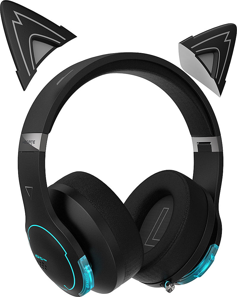 Edifier - G5BT CAT Wireless Gaming Headset w/ Magnetic Cat Ears, 36 Hour Battery Life for Xbox, Playstation, Nintendo, Mobile & PC - Black_1