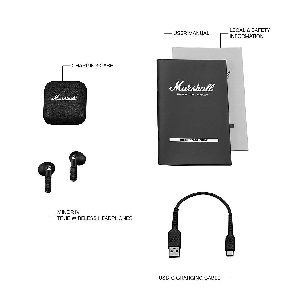 Marshall - Minor IV Black Headphone - Black_8