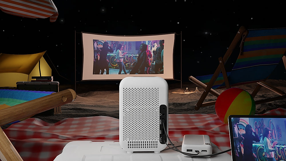 HP - CC180W 720P Wireless Smart Portable Projector with HD Support - White_1