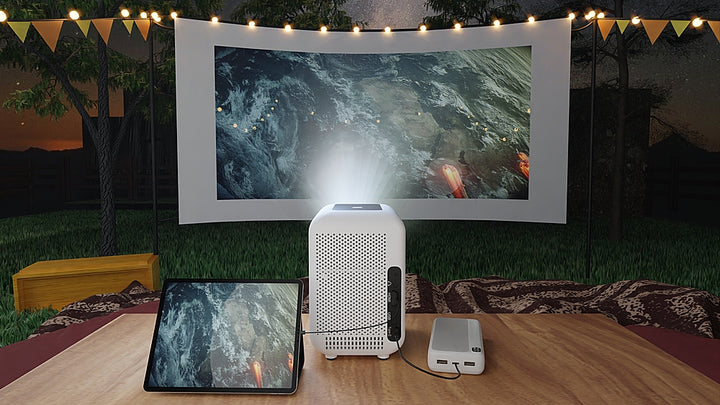 HP - CC180W 720P Wireless Smart Portable Projector with HD Support - White_3