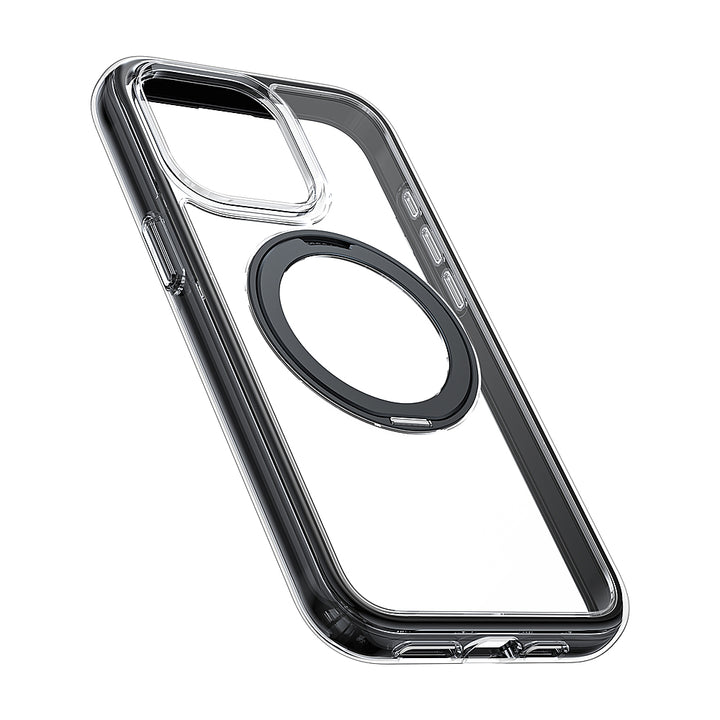 TORRAS - UPRO Ostand SSR AirBounce Case iPhone15 Pro Max - Clear Black_2