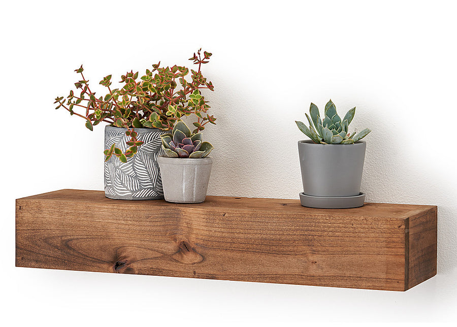 TRINITY - DRAKESTONE | Farmhouse Floating Shelf | - Walnut_0