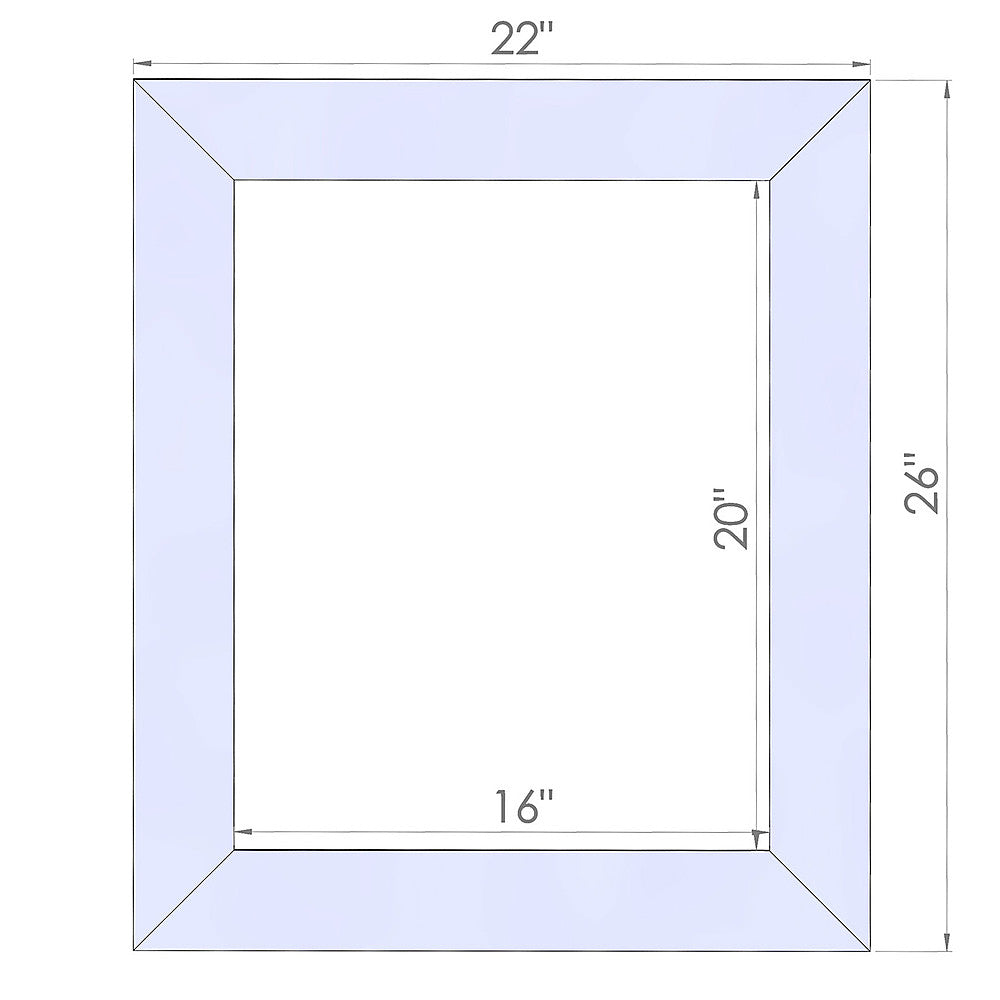 TRINITY - DRAKESTONE | 22x26 Barnwood Mirror | White Wash - White Wash_1