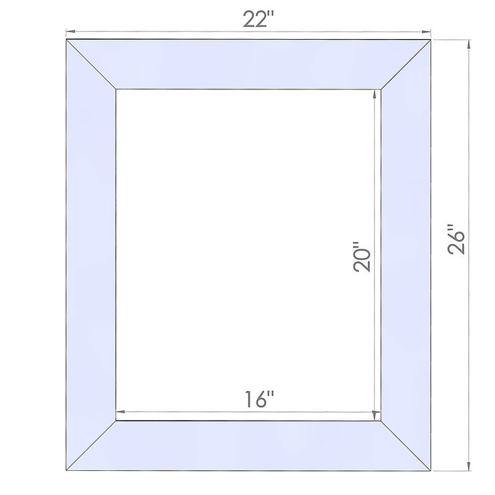 TRINITY - DRAKESTONE | 22x26 Barnwood Mirror | White Wash - White Wash_1