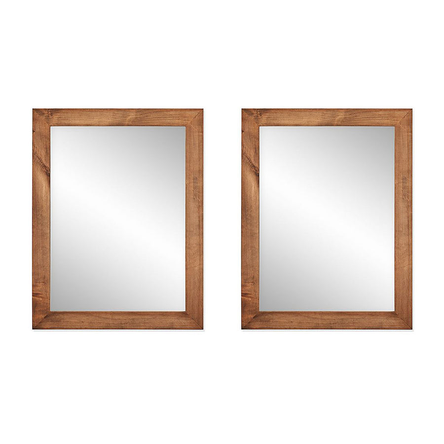 TRINITY - DRAKESTONE | 24x31 Farmhouse Vanity Mirror | 2-Pack | Walnut - Walnut_0