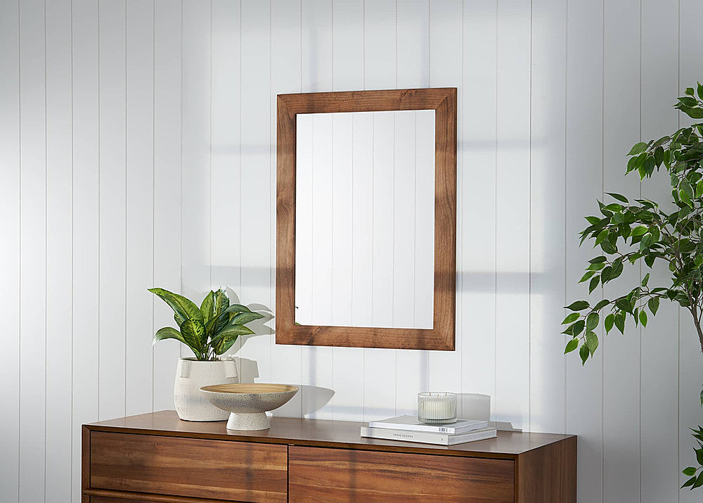 TRINITY - DRAKESTONE | 24x31 Farmhouse Vanity Mirror | 2-Pack | Walnut - Walnut_1