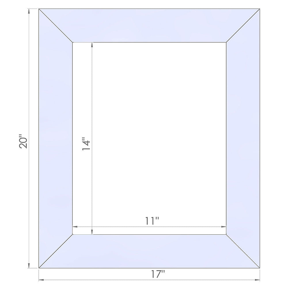 TRINITY - DRAKESTONE | 17x20 Barnwood Mirror | White Wash - White Wash_1