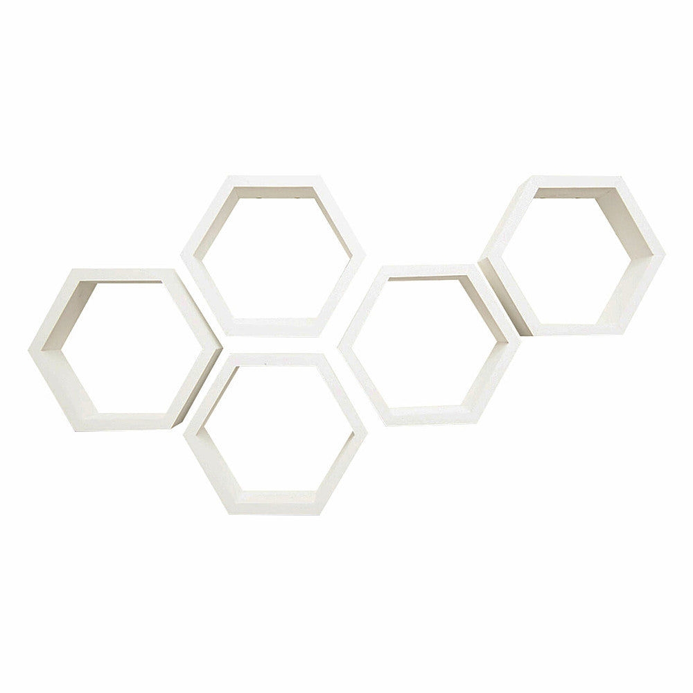 TRINITY - DRAKESTONE | Hexagon Shelves | 5-Pack | - White_1