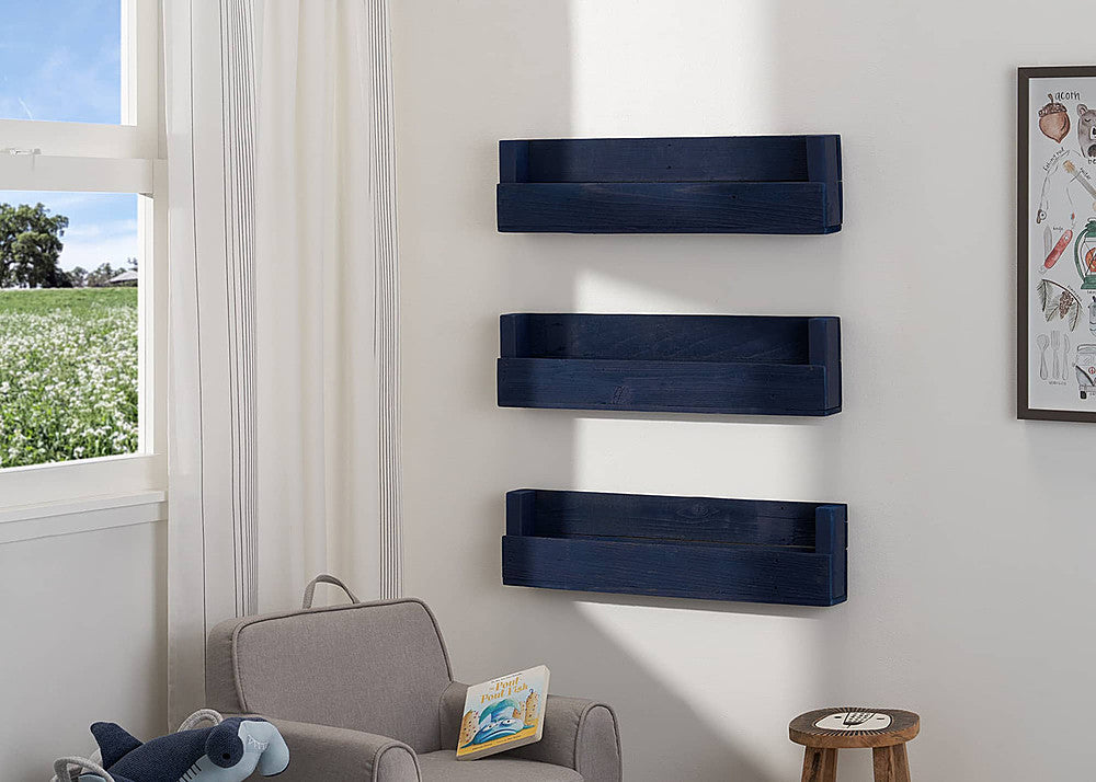 TRINITY - DRAKESTONE | Floating Book + Display Shelf | 3-Pack | - Navy_1