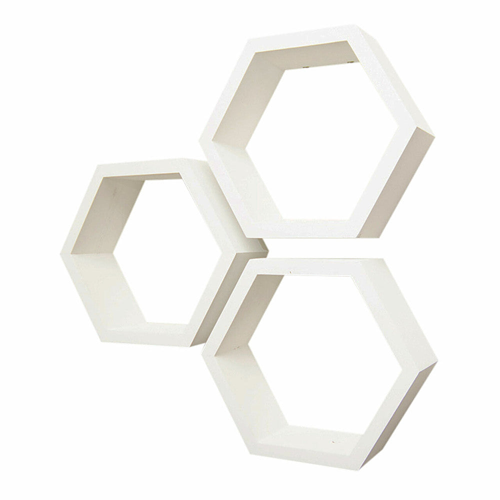 TRINITY - DRAKESTONE | Hexagon Shelves | 3-Pack | - White_1