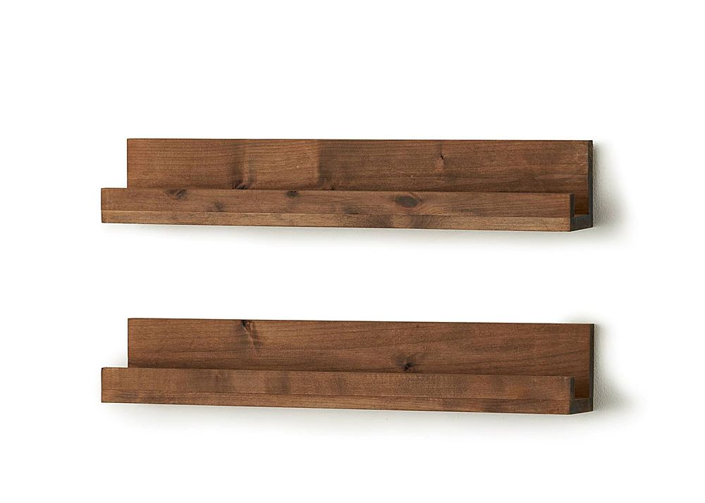 TRINITY - DRAKESTONE |Floating Book + Display Shelf | 2-Pack | - Walnut_1