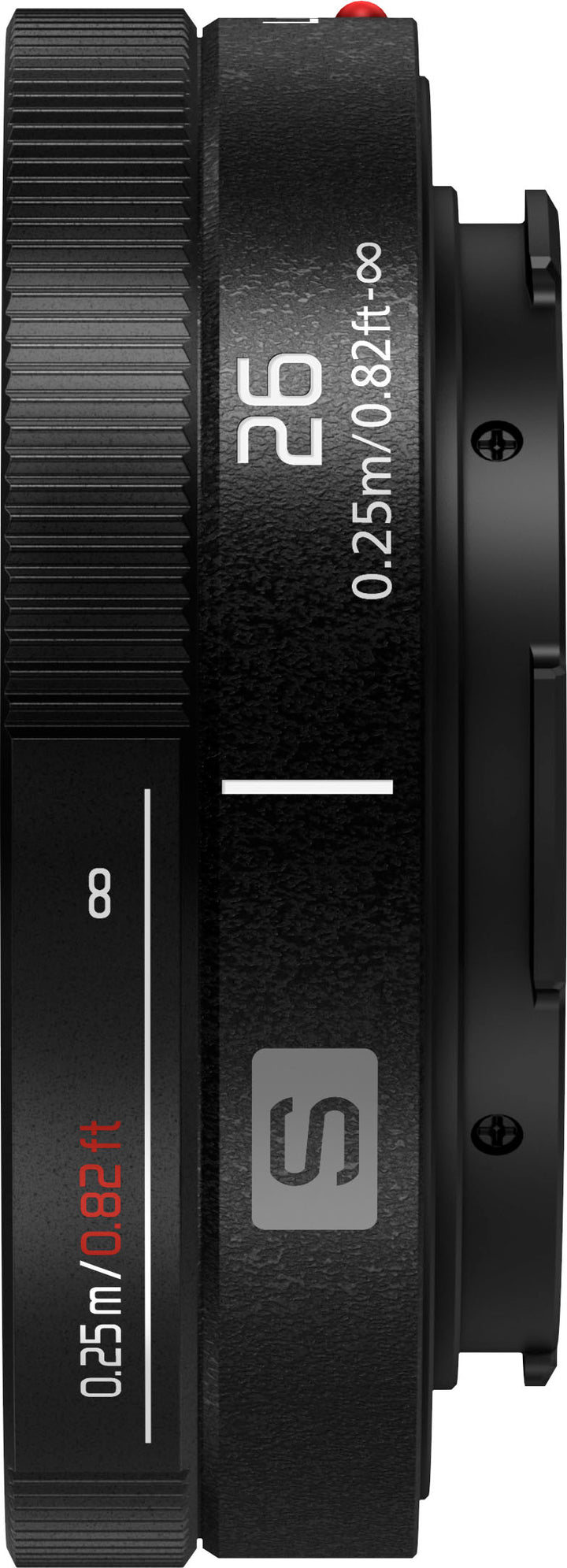 Panasonic - LUMIX S 26mm F8 (S-R26) Fixed Focal Length Pancake Lens for LUMIX S series Camera - Black_3