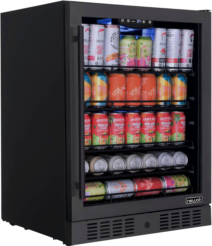 Newair 24" Freestanding or Built-In Fridge - Black_0