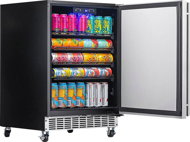 Newair 24" Built-in Outdoor Fridge - Stainless Steel_3