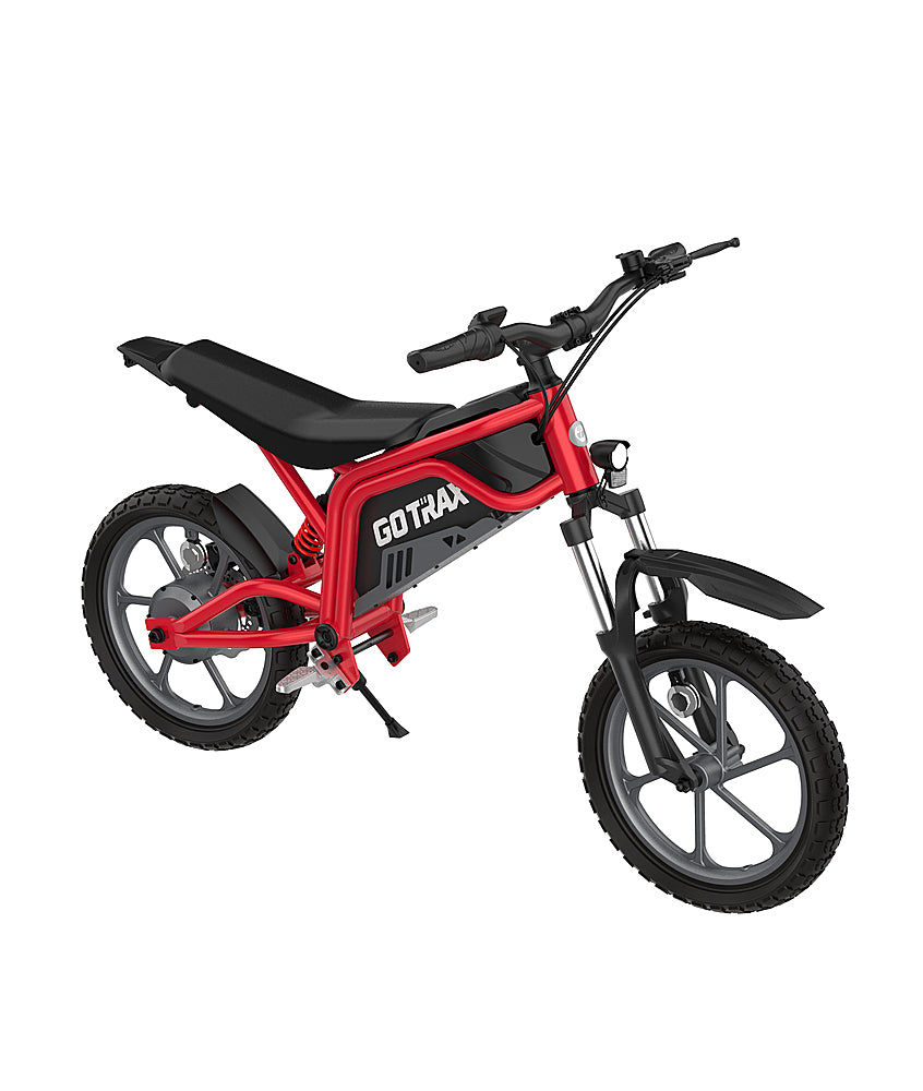 GoTrax - Fitz 16" Electric Dirt Bike w/15mi Max Range & 15.5 mph Max Speed - Red_4