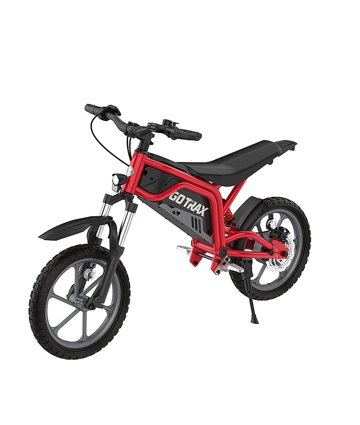 GoTrax - Fitz 16" Electric Dirt Bike w/15mi Max Range & 15.5 mph Max Speed - Red_0