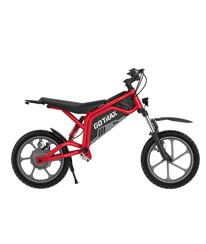 GoTrax - Fitz 16" Electric Dirt Bike w/15mi Max Range & 15.5 mph Max Speed - Red_1