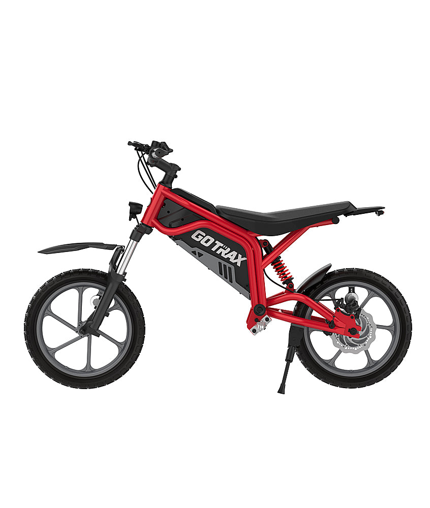 GoTrax - Fitz 16" Electric Dirt Bike w/15mi Max Range & 15.5 mph Max Speed - Red_5