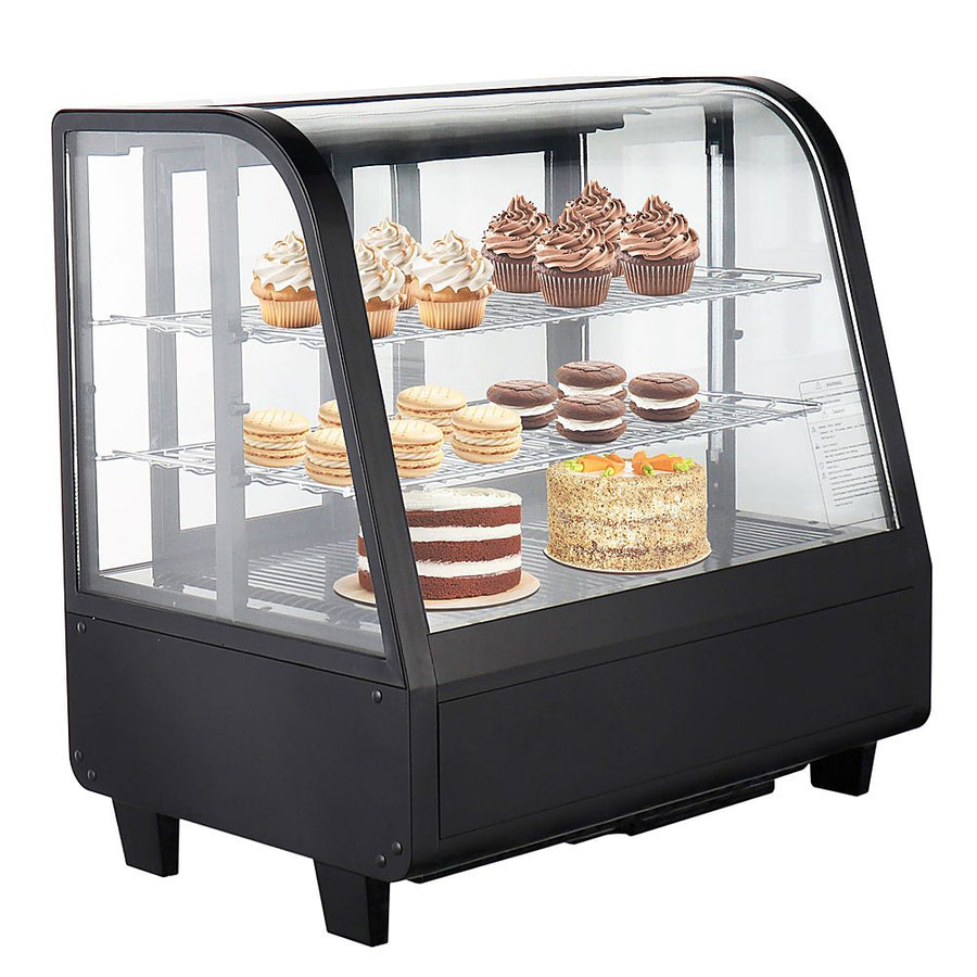 Premium Levella - 3.5 cu. ft. Countertop Refrigerator Display Case - Black_0