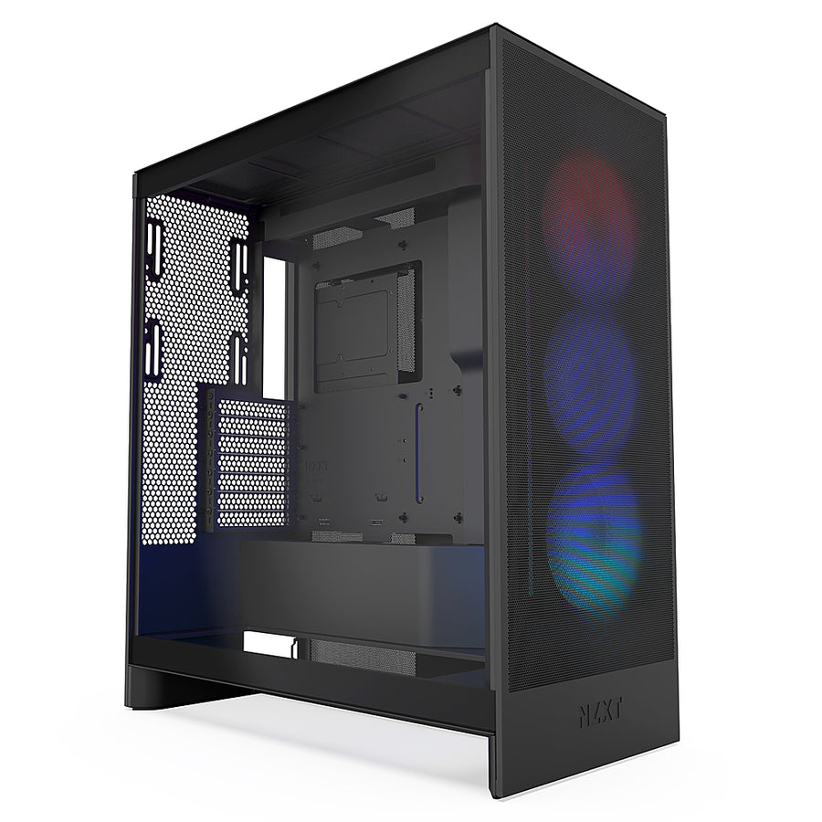 NZXT - H7 Flow Mid-Tower ATX Case with RGB Fans - Black_0