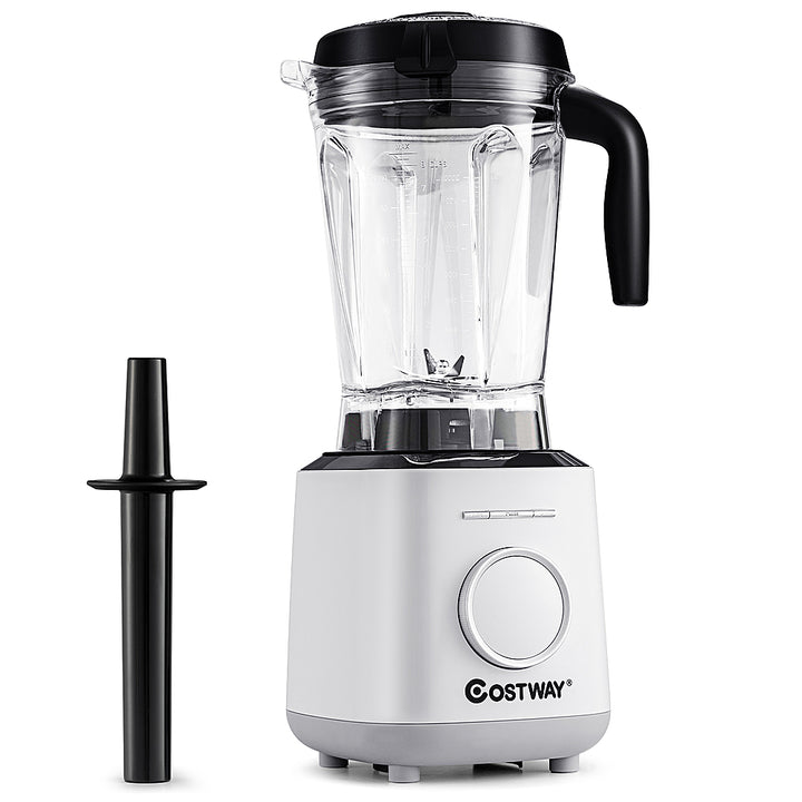 Costway - 1500W Countertop Smoothies Blender 10 Speed w/ 6 Pre-Setting Programs - White_11