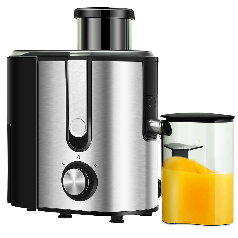 Costway - Juicer Machine Juicer Extractor Dual Speed w/ 2.5'' Feed Chute - Silver + Black_9