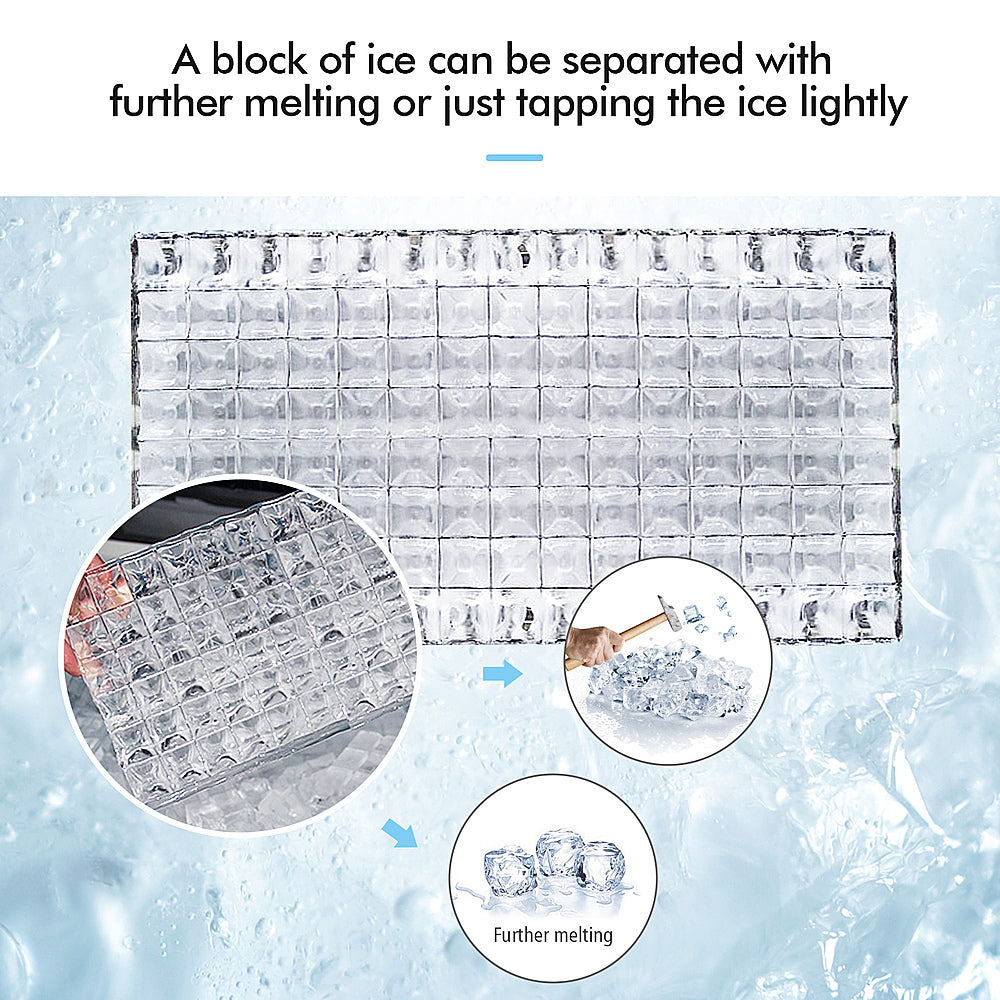 Costway - Stainless Steel Ice Maker Machine Countertop 48Lbs/24H Self-Clean with LCD Display - Silver_8