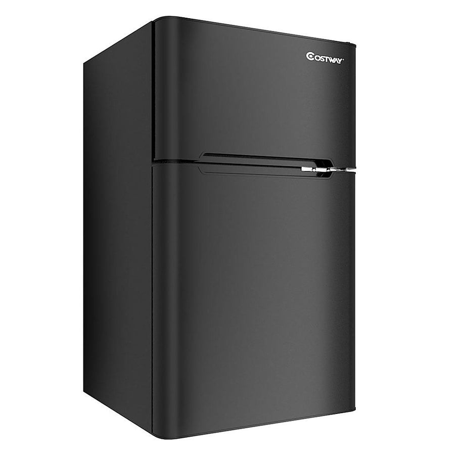 Costway - Refrigerator Small Freezer Cooler Fridge Compact 3.2 cu ft. Unit, - Black_0