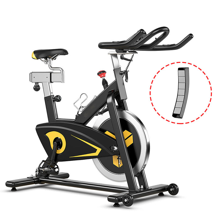 Costway - Magnetic Exercise Bike Stationary Belt Drive - Black_0