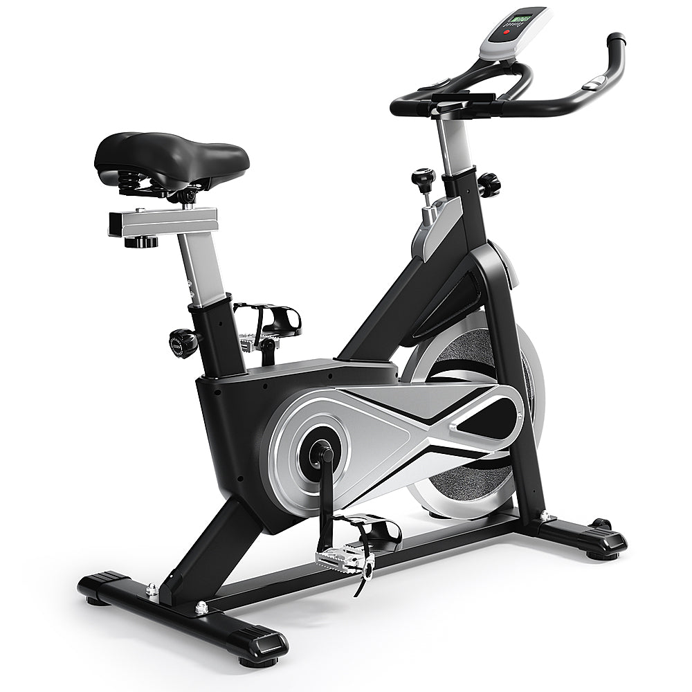 Costway - Stationary Exercise Bike Fitness Cycling Bike W/40 Lbs Flywheel Home Gym Cardio - Black_9