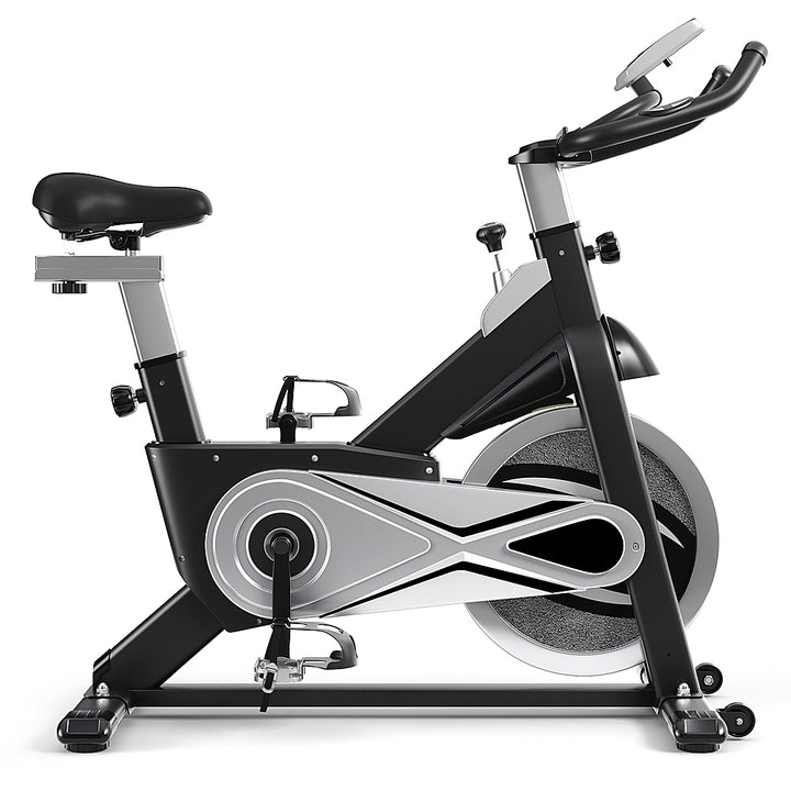 Costway - Stationary Exercise Bike Fitness Cycling Bike W/40 Lbs Flywheel Home Gym Cardio - Black_10