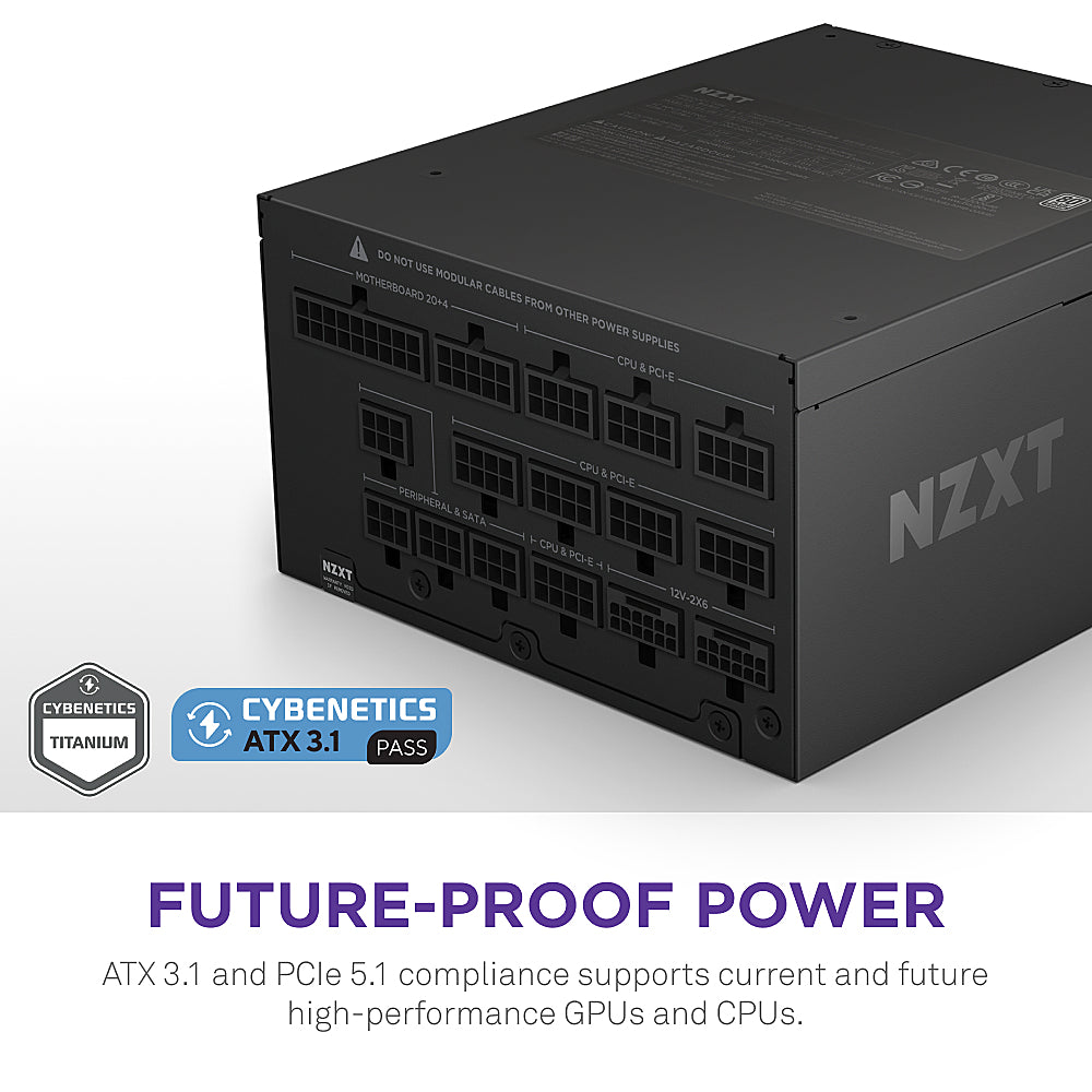 NZXT - C 1500W  ATX 3.1 80 Plus Platinum Modular Power Supply - Black_1