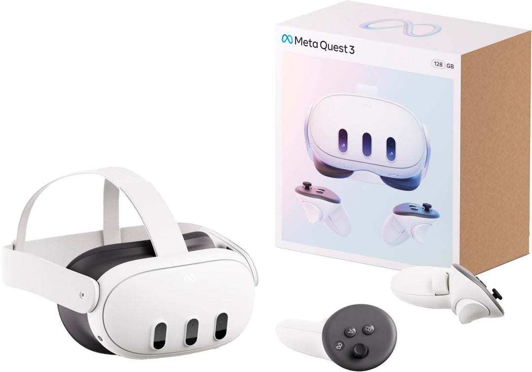 Meta - Quest 3 Breakthrough Mixed Reality - 128GB REFURB - White_11