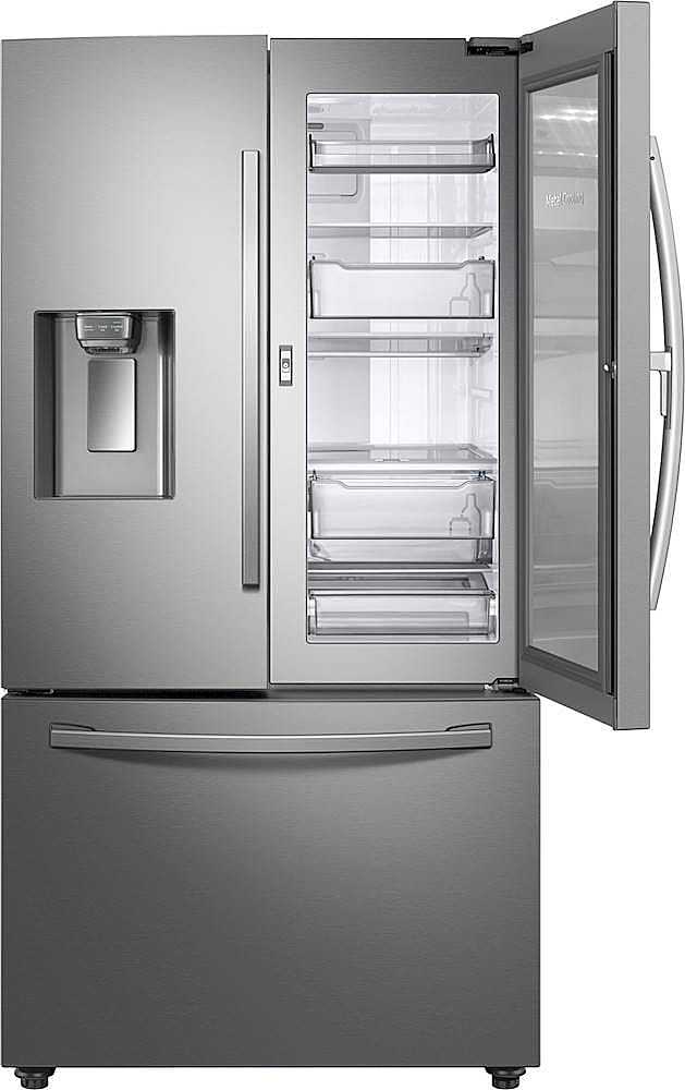 Samsung - 22.5 Cu. Ft. French Door Counter-Depth Fingerprint Resistant Refrigerator with Food Showcase - Stainless Steel_1